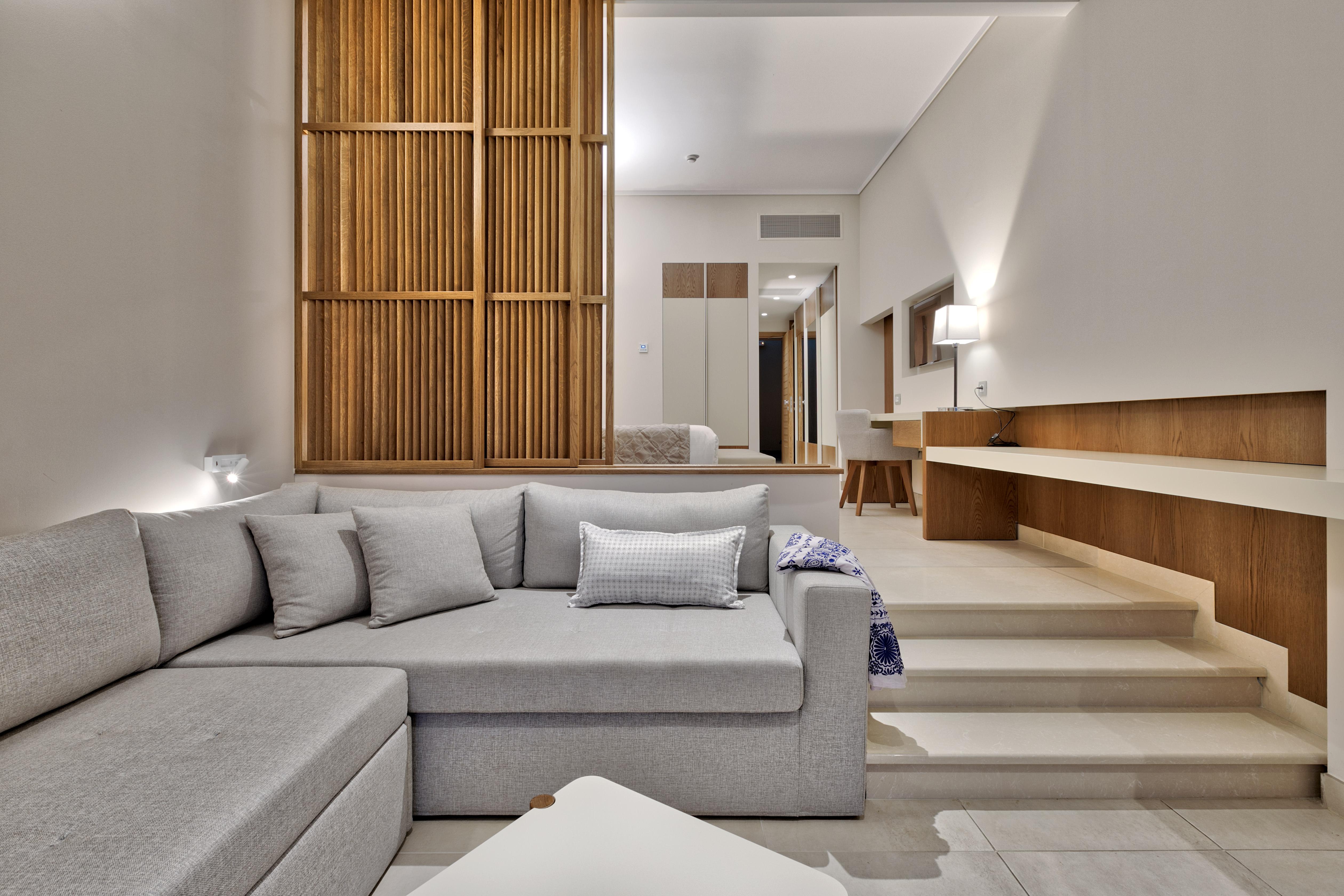 Miraggio Thermal Spa Resort Paliouri Exteriér fotografie Interior of a suite at the hotel