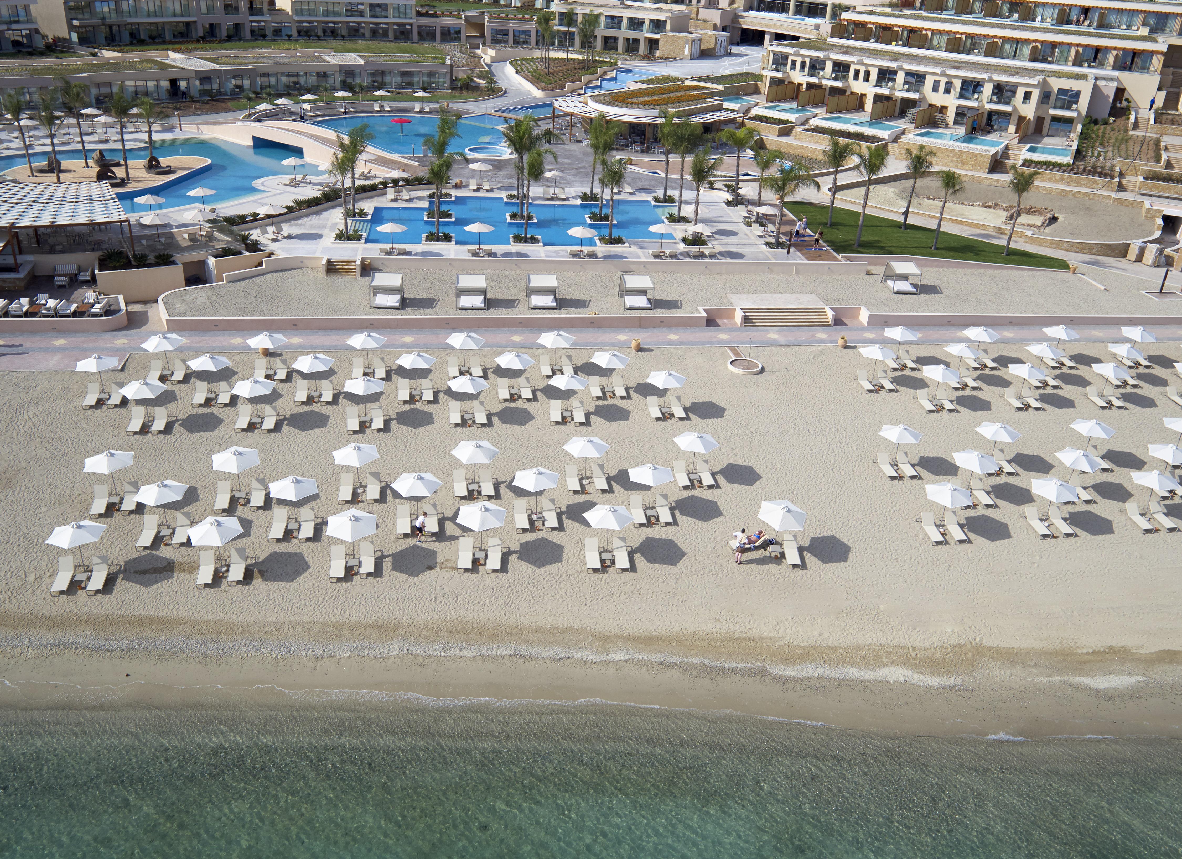 Miraggio Thermal Spa Resort Paliouri Exteriér fotografie The beach at the Grand Palladium Hotel