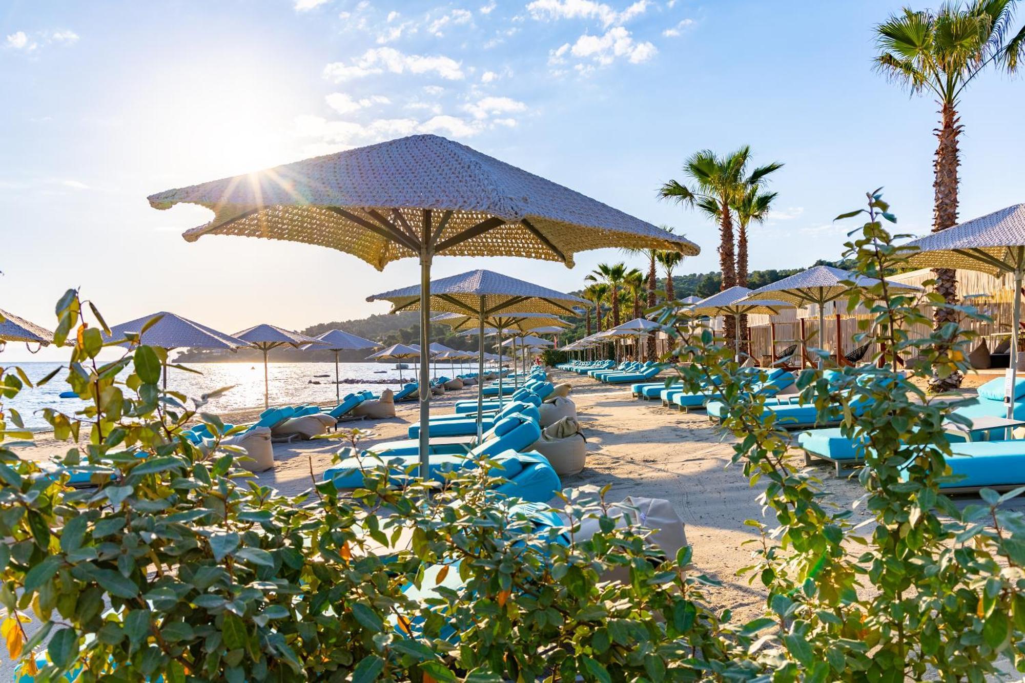 Miraggio Thermal Spa Resort Paliouri Exteriér fotografie Beach at the resort