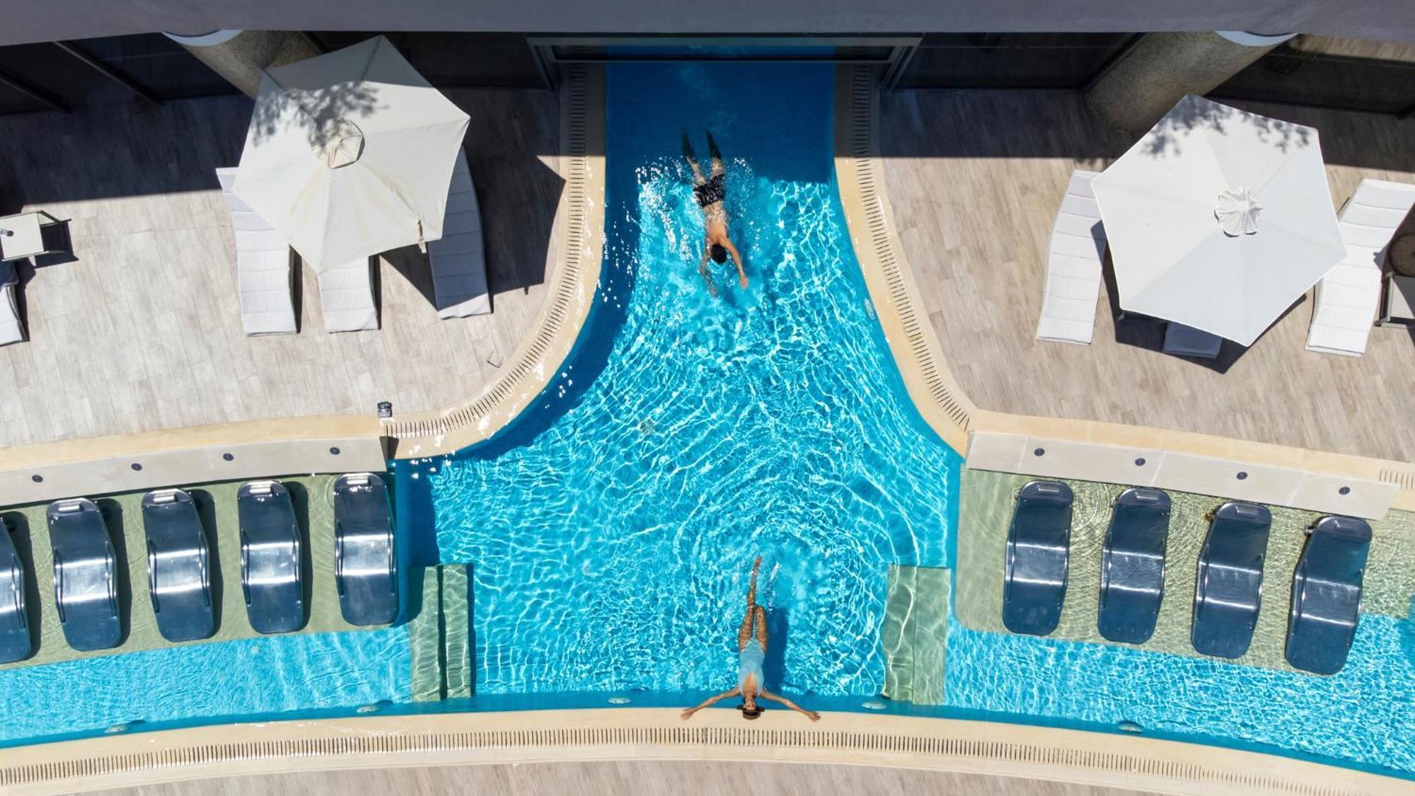 Miraggio Thermal Spa Resort Paliouri Exteriér fotografie The 25m swimming pool